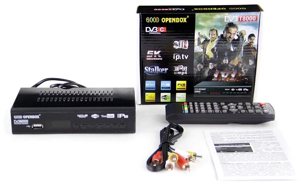 DVB-T2 ТВ приставка HDOPENBOX T8000
