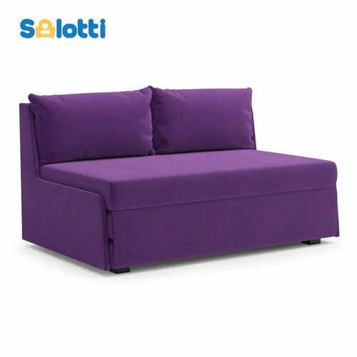 фото Диван-кровать раскладной salotti милк рогожка висле фиолетовый