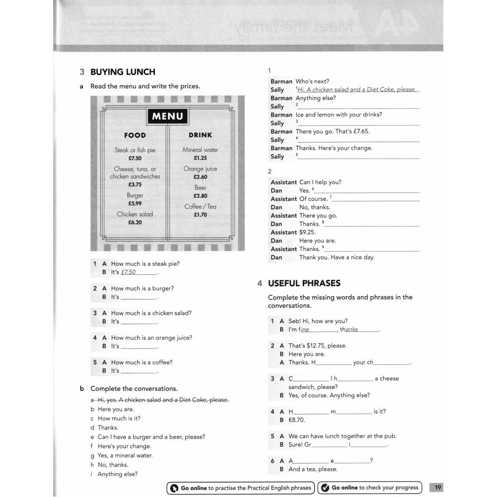 English File. Beginner. Workbook Without Key - фото №9