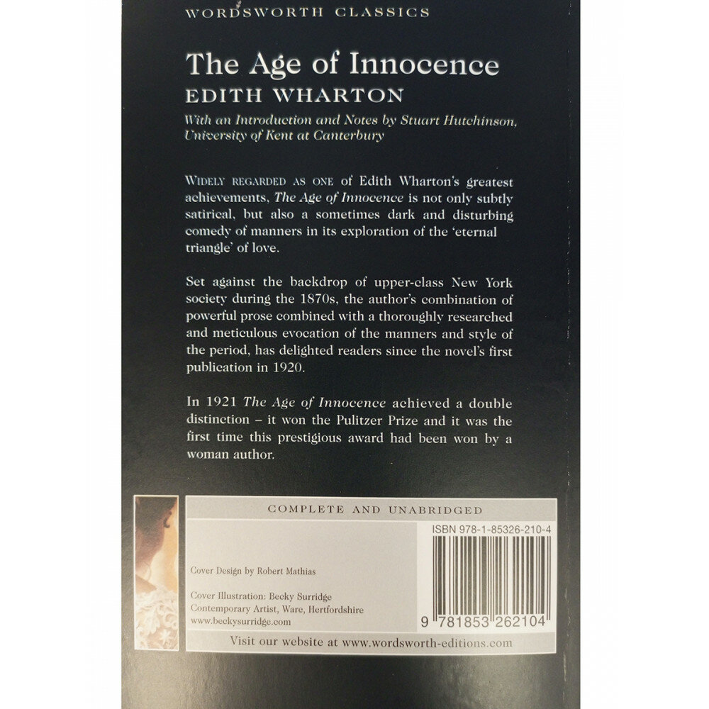 Wharton Edith "The Age of Innocence" офсетная - фото №4