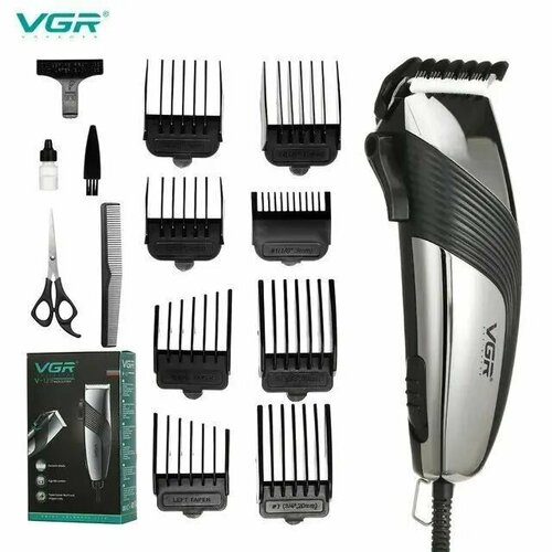триммер vgr для волос серебристый Триммер для волос VGR V-121, серебристый