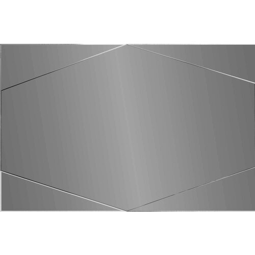 Зеркальная плитка Omega Glass NNLM74 сота 30x20 см глянцевая цвет графит 6 шт.
