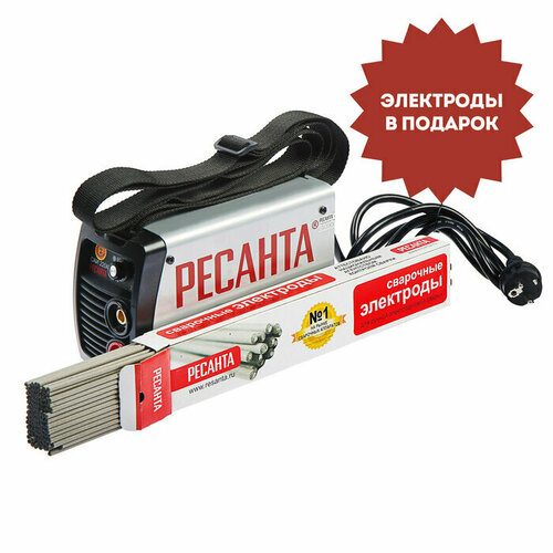 Сварочный аппарат инверторный Ресанта САИ220К 8 кВт 10-220 А электроды 15299₽