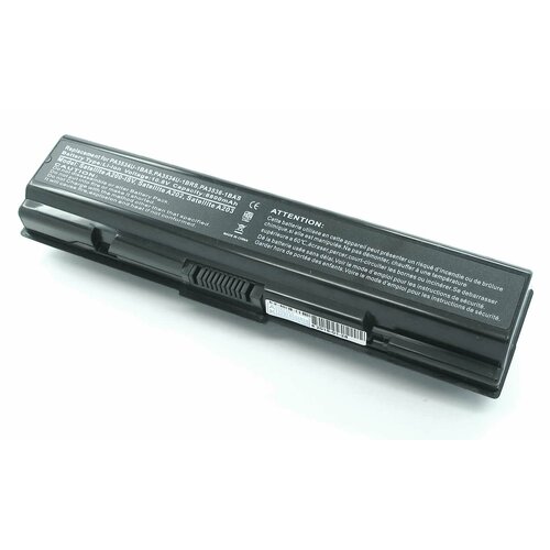 Аккумуляторная батарея для ноутбука Toshiba A200 A215 A300 A500 L500 (PA3534U-1BAS) 88Wh OEM черная шлейф матрицы dc02000s910 для ноутбука toshiba satellite l550 l555 l550d