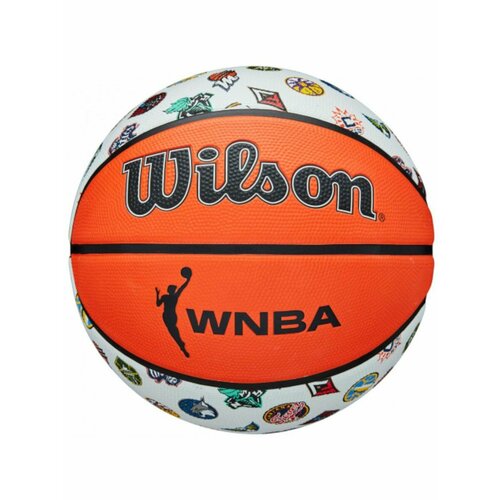 Мяч баскетбольный WILSON WNBA All Team, WTB46001X, р.6, резина, оранжево-белый