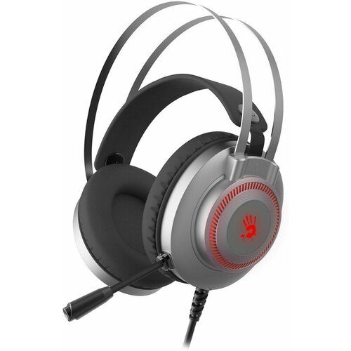 Наушники с микрофоном A4Tech Bloody J200S серый 2м мониторные USB оголовье J200S 7950₽