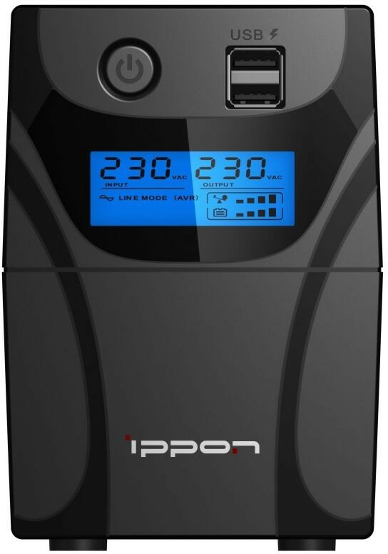 Источник бесперебойного питания Ippon Back Power Pro II 600 360Вт 600ВА черный