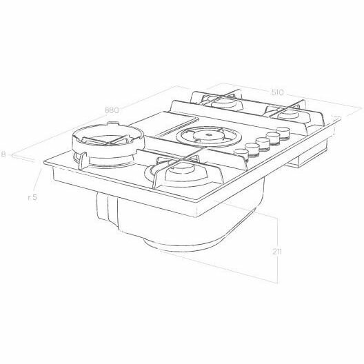 Газовая варочная панель Elica - фото №16