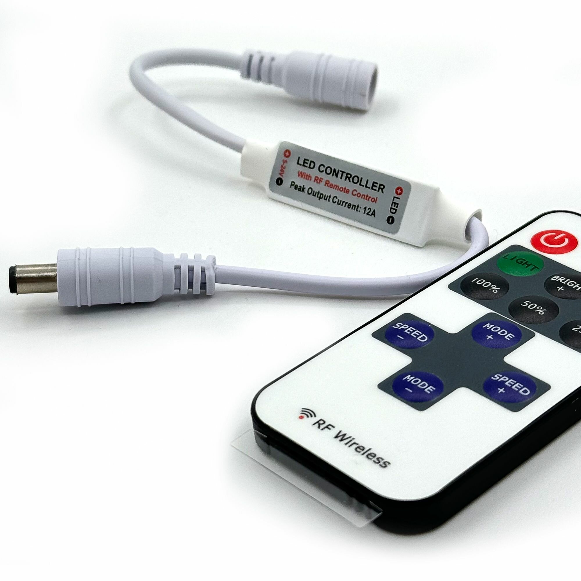 Диммер для светодиодной ленты 12A мини, разъем 2,5мм — фото 1