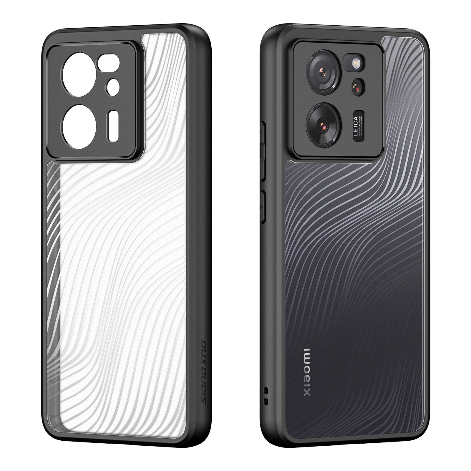 Чехол-накладка Dux Ducis для Xiaomi 13T / 13T Pro / Redmi K60 Ultra Extreme Edition, Aimo series, акриловый с черным бортом и защитой камеры — фото 1
