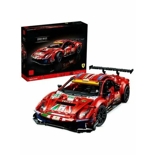 Конструктор: Спорткар Ferrari 488 GTE 1677 дет. 42125 конструктор technic гоночная машина ferrari 488 3608 деталей t5005 ребенку