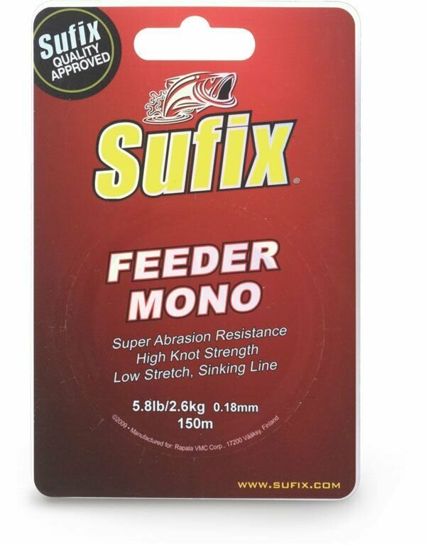 Леска SUFIX Feeder mono красная 150 м 0.18 мм 2,8 кг DS1XL0180MZB2O