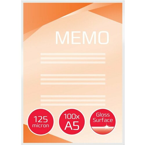 Пленка для ламинирования GBC 125мкм A5 (100шт) глянцевая 216x154мм 3200749