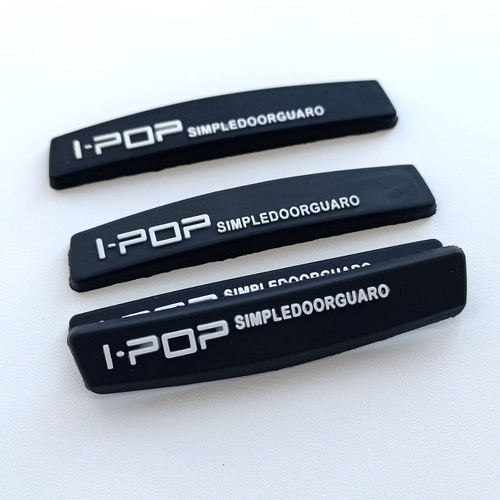 Накладки защитные на двери автомобиля I-POP, универсальные, черный 4 шт