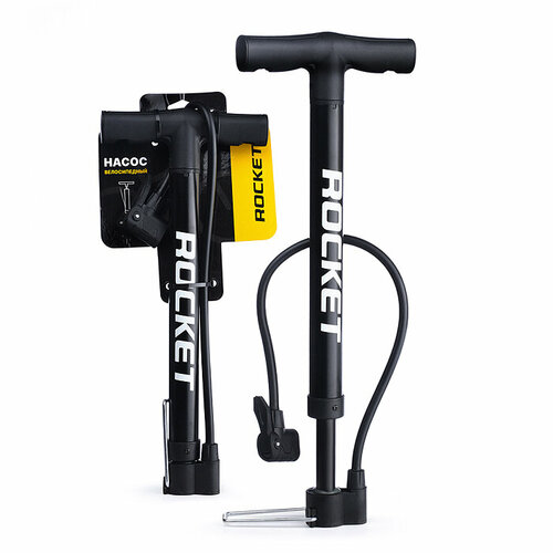 Насос велосипедный ручной Rocket Т-образная ручка AVFV 680₽