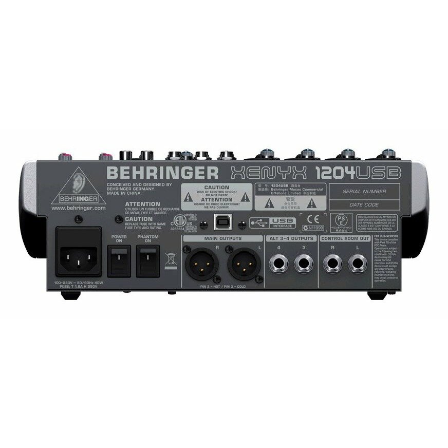 Микшерный пульт BEHRINGER Xenyx 1204USB