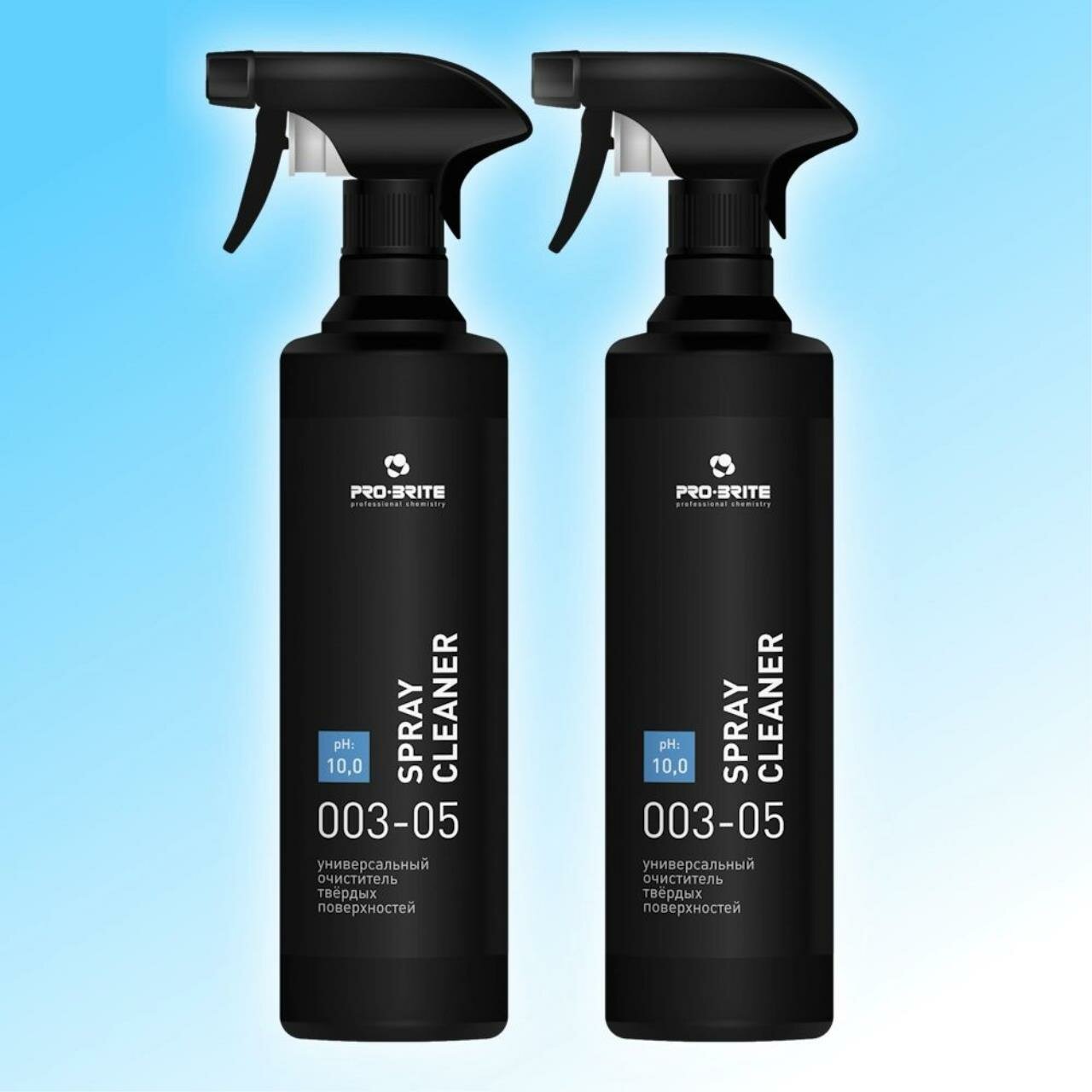 фото Универсальное моющее средство PRO-BRITE SPRAY CLEANER для твердых влагостойких поверхностей, оргтехники 500 мл. 2шт.
