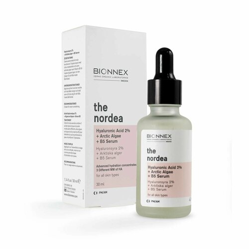 BIONNEX Увлажняющая сыворотка для лица The Nordea Hyaluronic Acid 2% + Arctic Algae + B5 Serum
