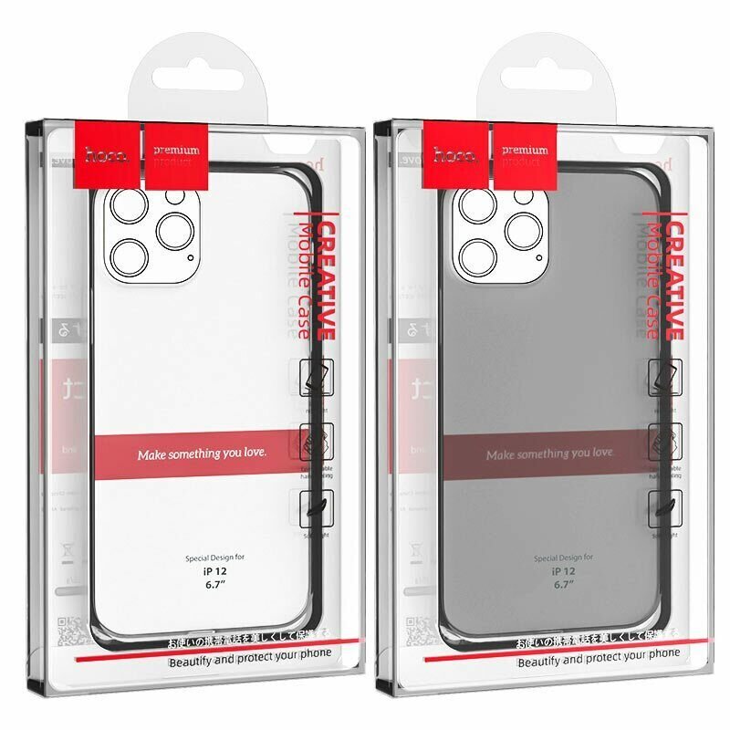 фото Силиконовый чехол HOCO Light для iPhone 12 Pro Max 6.7 прозрачный