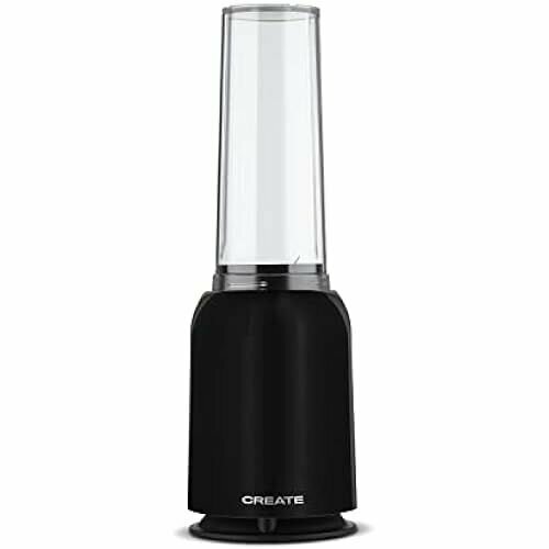 Тонкий блендер CREATE Moi с контейнером на вынос черный 230 Вт персональный блендер лезвия из нержавеющей стали складная ручка для переноски не содержит BPA и других токсинов 1459100₽