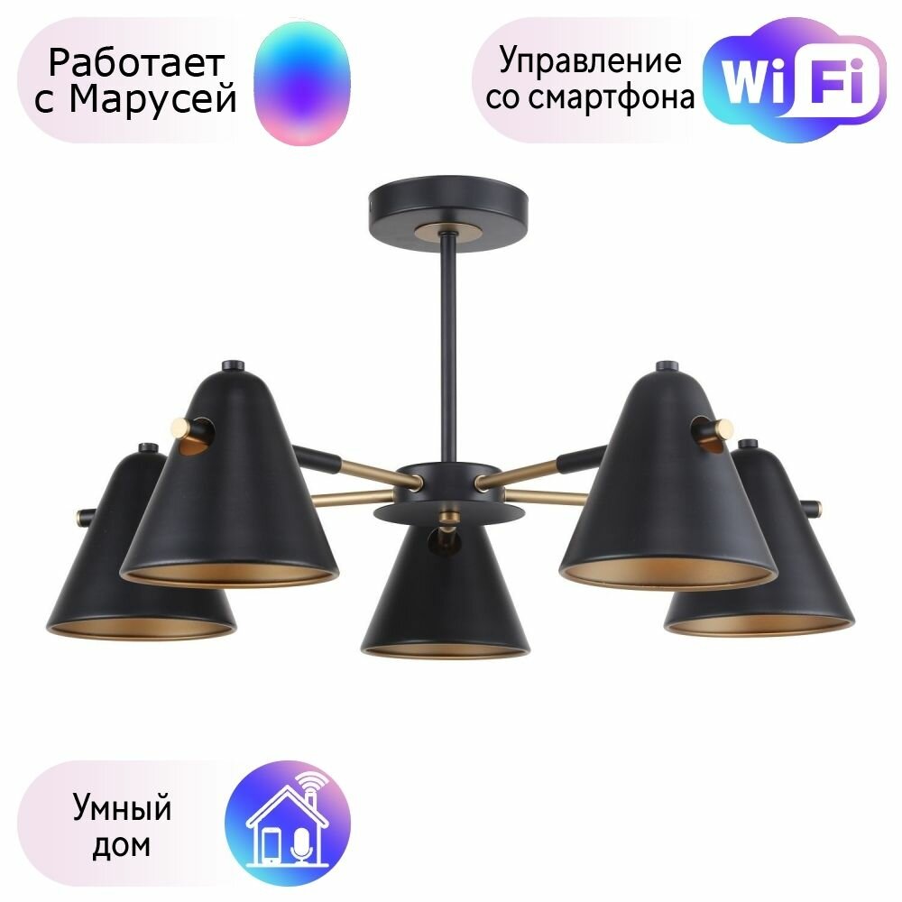 Люстра на штанге F-Promo Rigor с поддержкой Маруся 2844-5P-М - фото №1