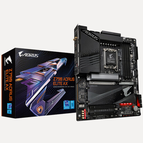 Изображение товара Материнская плата Gigabyte Z790 Aorus Elite, поддержка DDR5, пассивное охлаждение