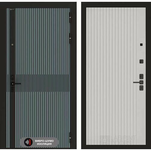 Входная дверь ISSIDA с внутренней панелью 29 белый рельеф софт, размер по коробке 960х2050, правая