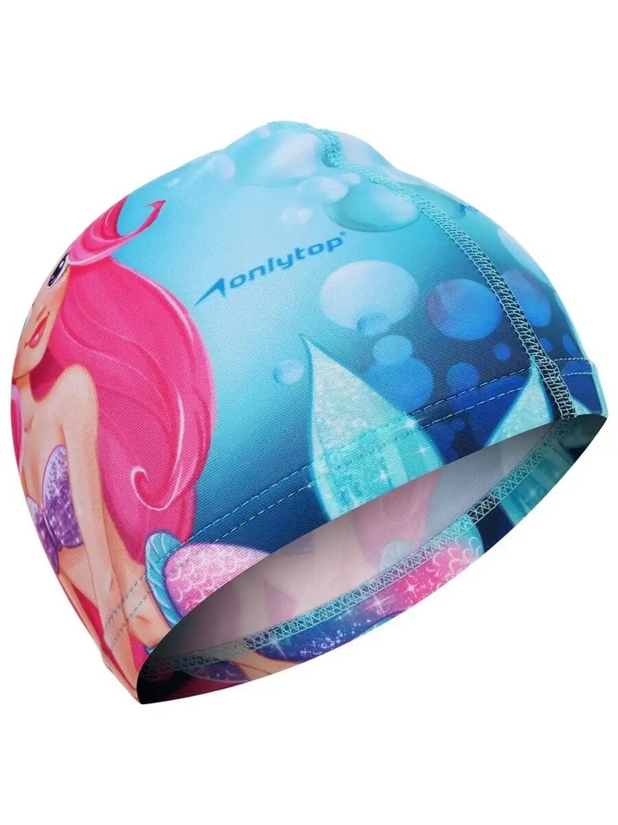 Детский набор для плавания: шапочка, очки — фото 1