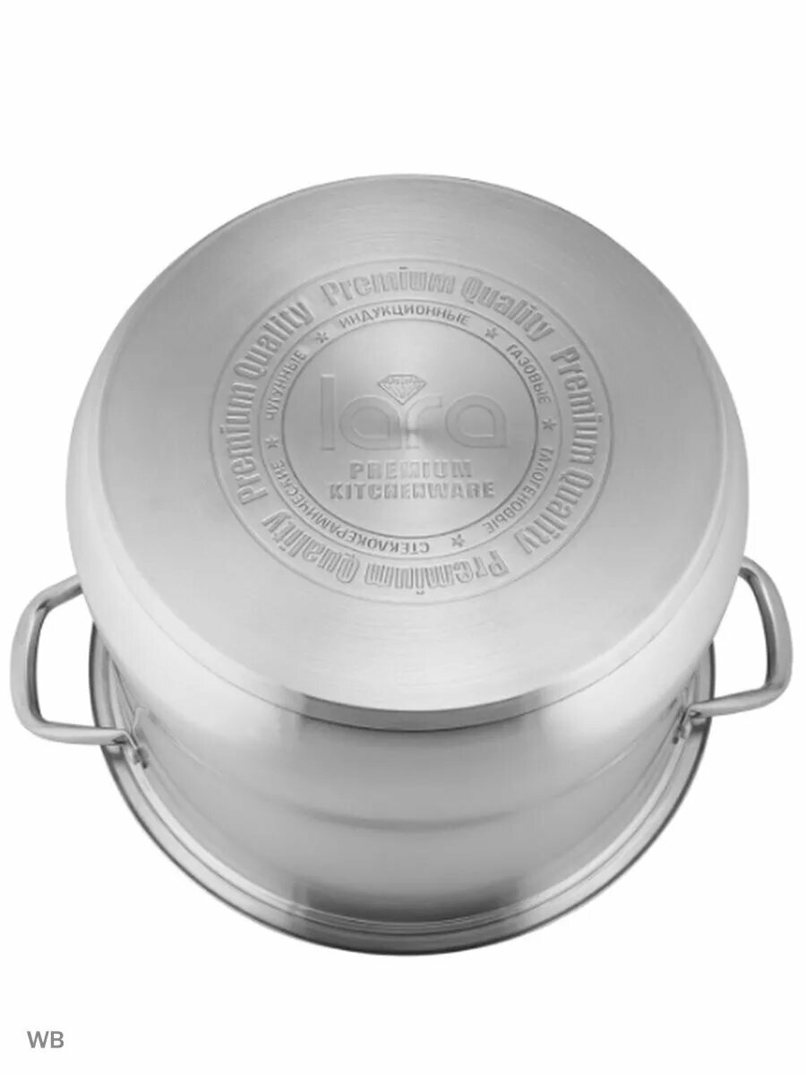 Кастрюля нержавеющая с крышкой — фото 1