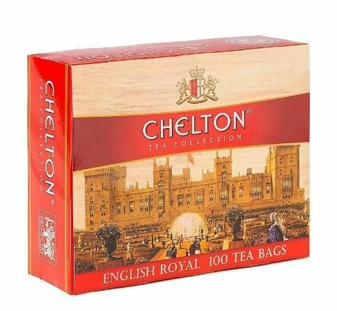 CHELTON Чай черный в пакетиках , Английский Королевский, 100 пакетиков по 2 грамма
