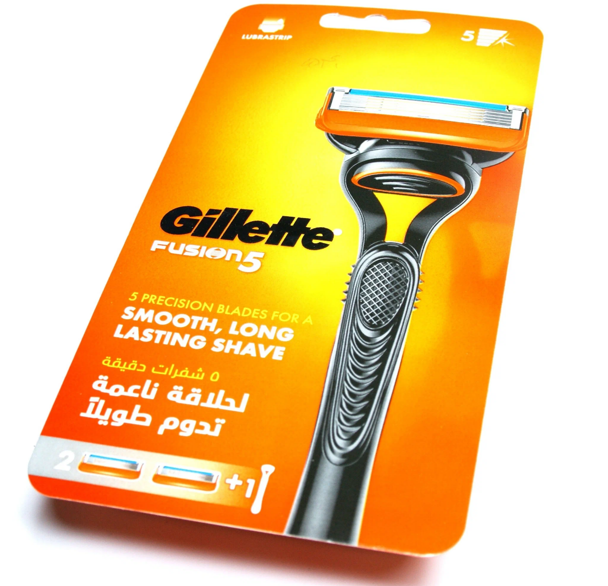 Gillette Fusion5 Мужская Бритва , 2 кассеты, с 5 лезвиями, с уменьшающими трение лезвиями, с точным триммером — фото 1