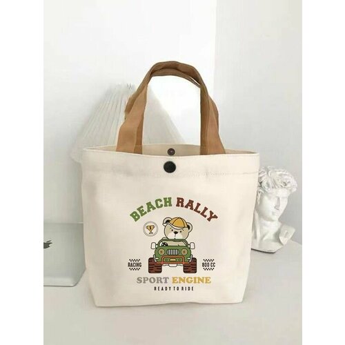 Сумка шоппер BASALT бежево-зеленый 659₽