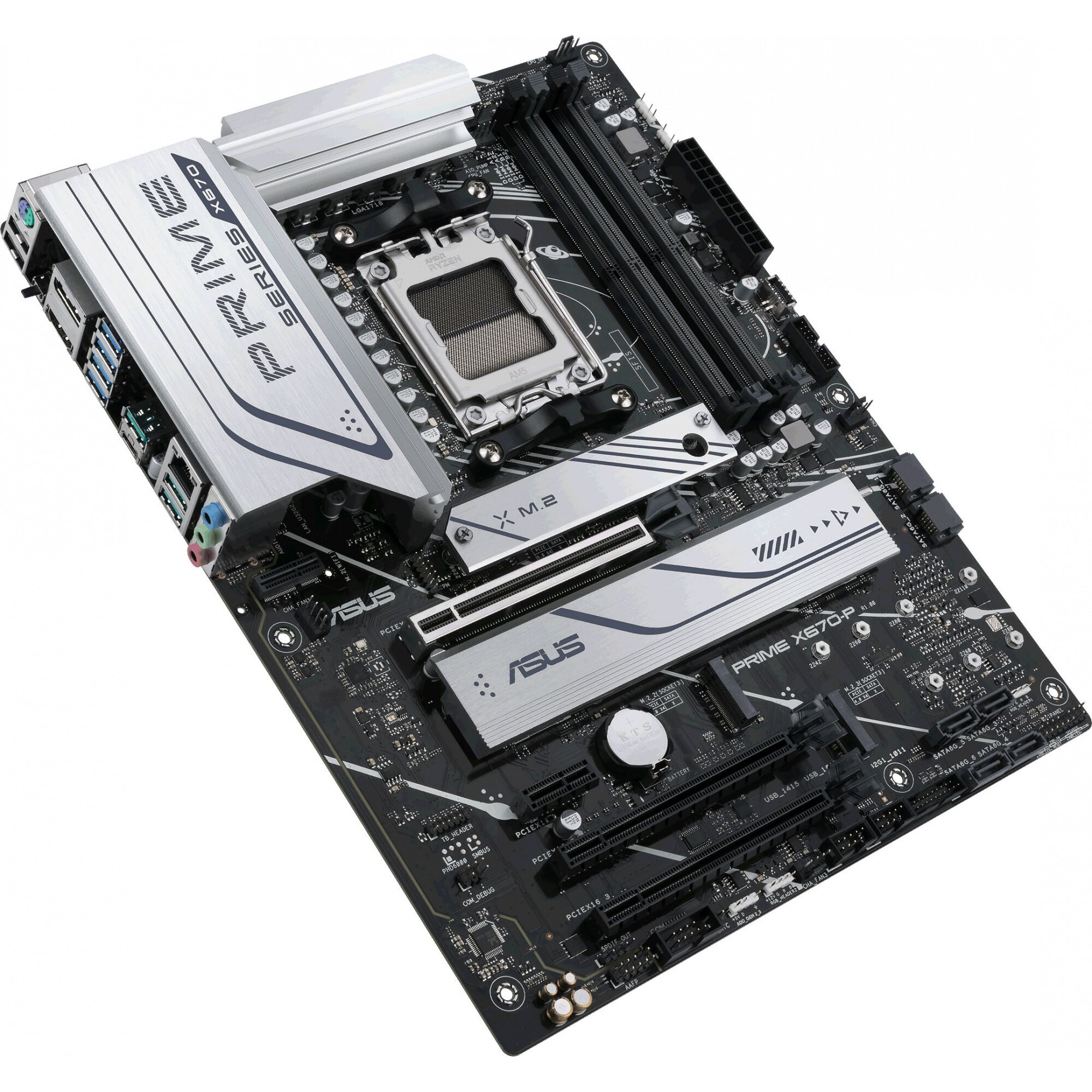 Материнская плата ATX ASUS 90MB1BU0-M0EAY0 (AM5, AMD X670, 4*DDR5 (6400), 6*SATA 6G RAID, 3*M.2, 4*PCIE, 2.5Glan, HDMI, DP, USB Type-C, 7 - фото №10