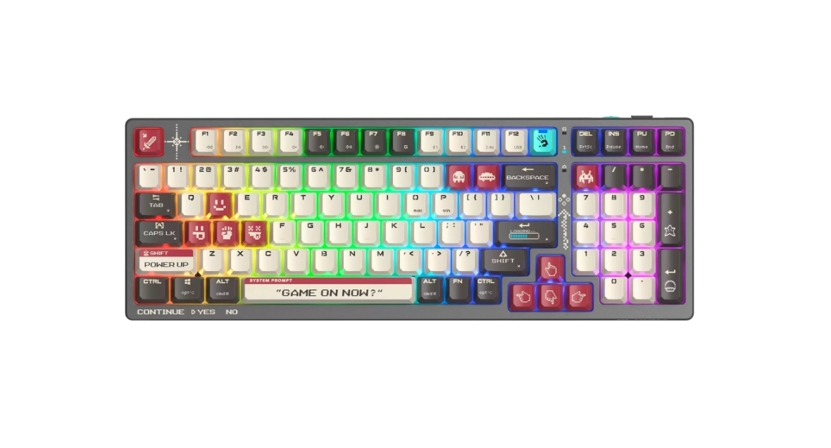 Клавиатура A4-Tech WS98 Bloody Pixels Red механическая темно-серый