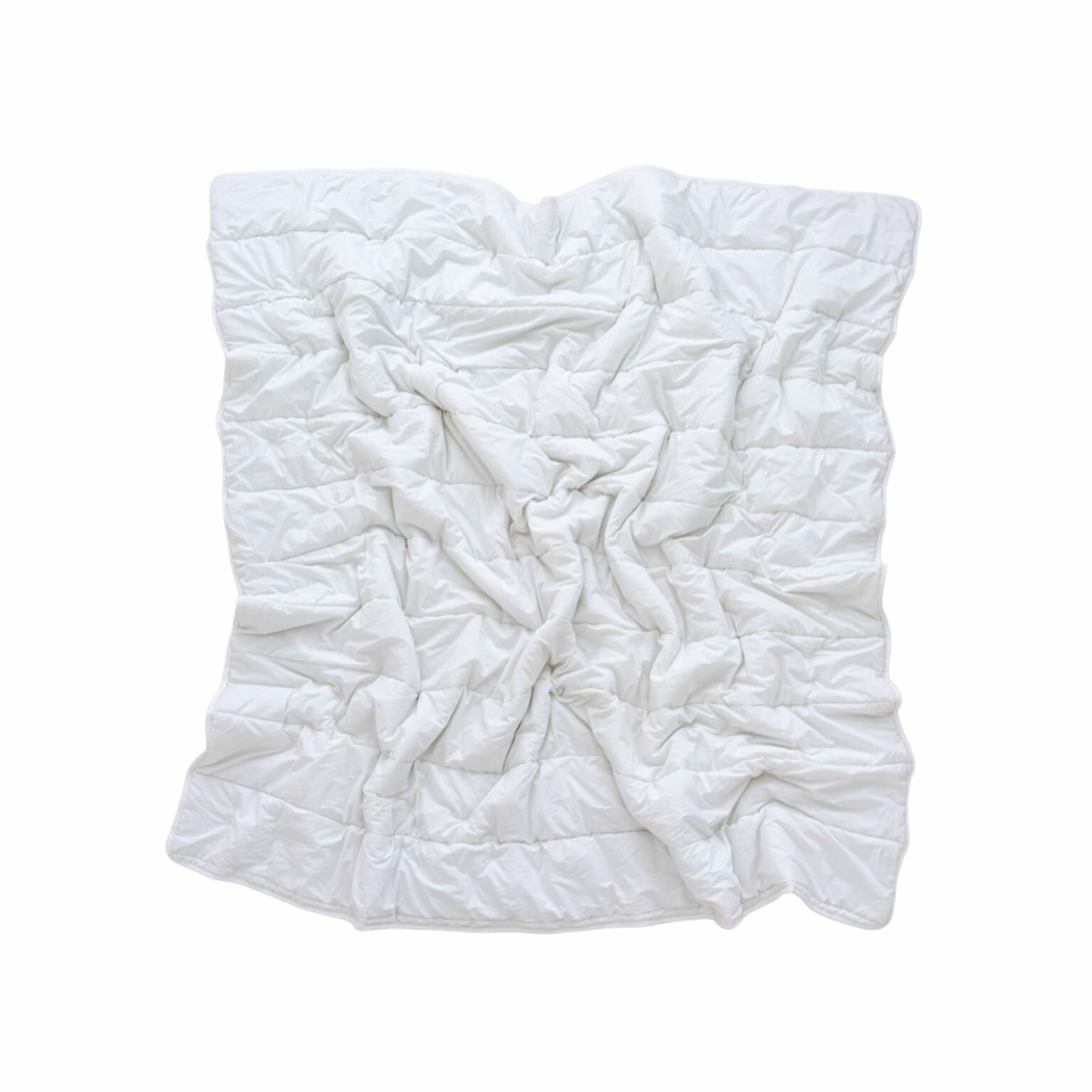 Одеяло 2 спальное всесезонное 200х200 YERRNA, чехол перкаль (хлопок 100%), стеганое, цвет белый — фото 1