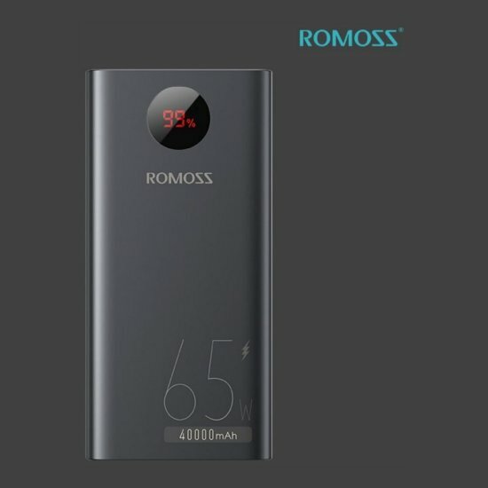 Внешний аккумулятор Romoss PEA40 Pro /40000 мАч/65вт Fast Charge/для ноутбука — фото 1