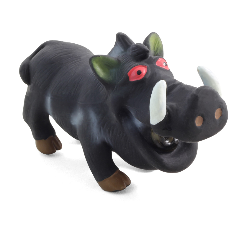 Игрушка Triol кабан хрюкающий латексный черный для собак (17 см)