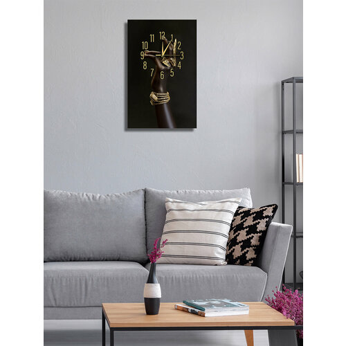 Картины - часы настенные на холсте LOFTime 2 шт самый лучший день 30Х40 Ч-126-3040