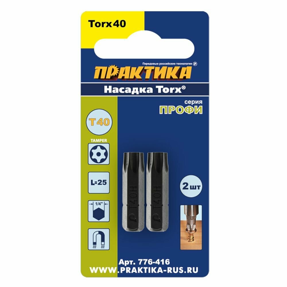 Биты Практика T-40-25 мм Профи 2 шт