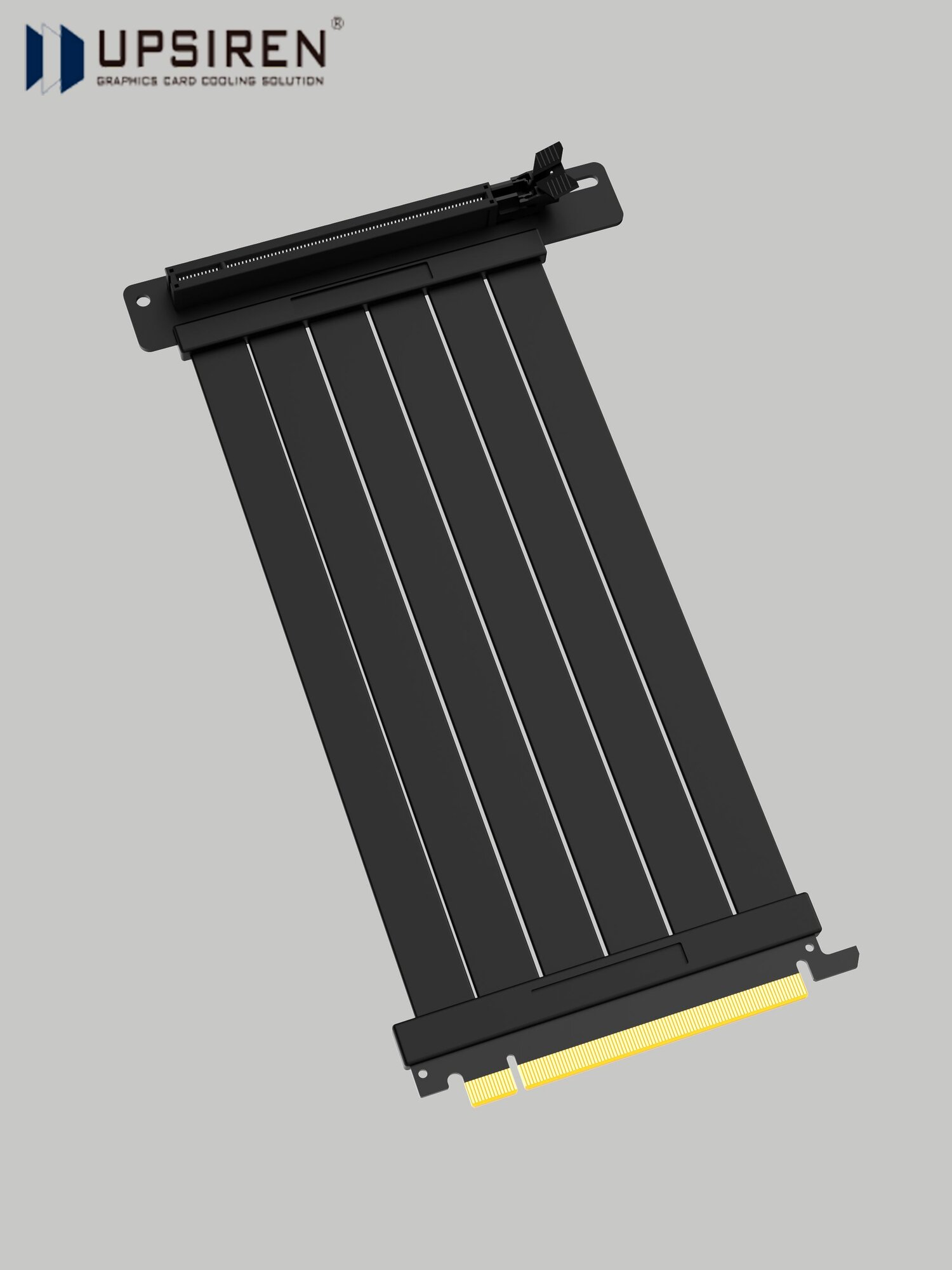 Riser кабель Upsiren 200 мм PCI-E 4.0 90 градусов Черный — фото 1