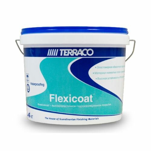 Гидроизоляция Terraco Flexicoat высокоэластичный 4 кг