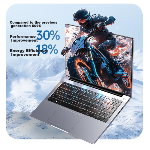 Dere High Performance Laptop Intel 16G+512G, R16 Pro, silver gray