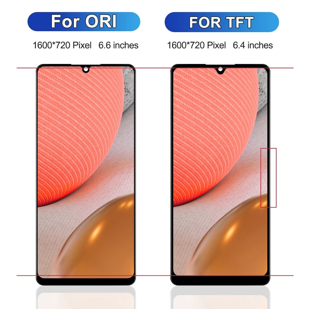 Для Samsung Galaxy A42 5G ЖК-дисплей SM-A426B A426U Сменная сенсорная панель дигитайзера для Samsung A42 Экран с рамкой, TFT with Frame — фото 1