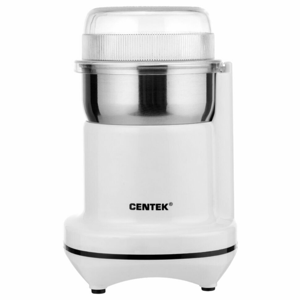 Кофемолка CENTEK CT-1365 мощность 250 Вт вместимость 70 г пластик белая CT-1365 White 457581
