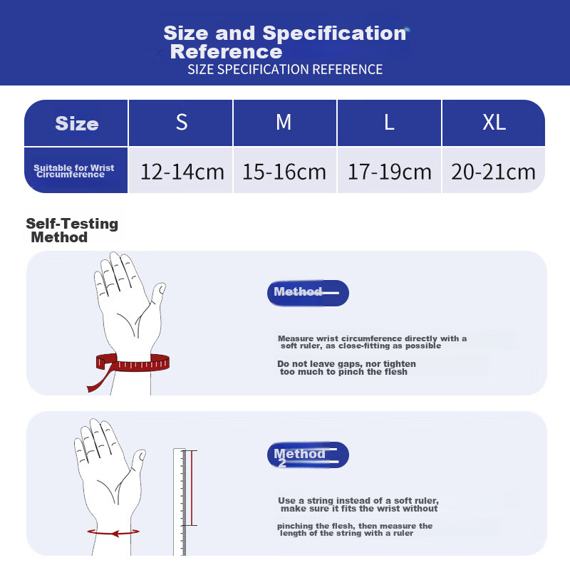 Изображение Hengpin Medical Wrist Brace for Tendonitis, Sprains, Strains, Sports Injuries, Fractures, Post-Surgery Support, XL Size