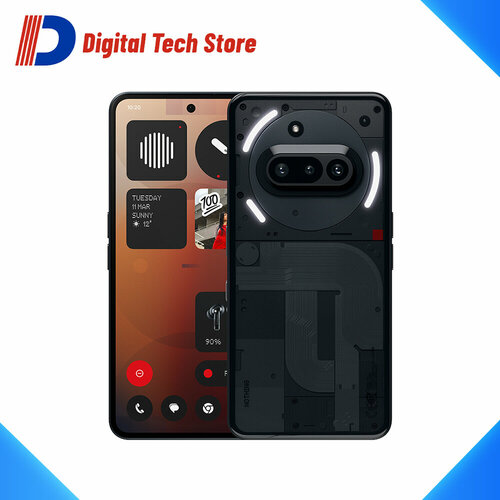 Смартфон Nothing phone 3a Global 8128 ГБ 5000 mAh 677 гибкий AMOLED дисплей черный 34990₽