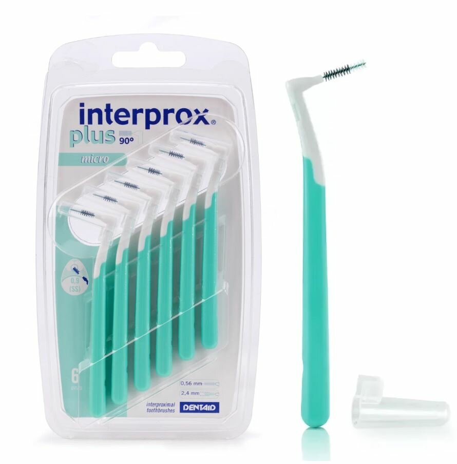 Межзубные ершики для брекетов Interprox Plus Micro 6 шт 09 мм