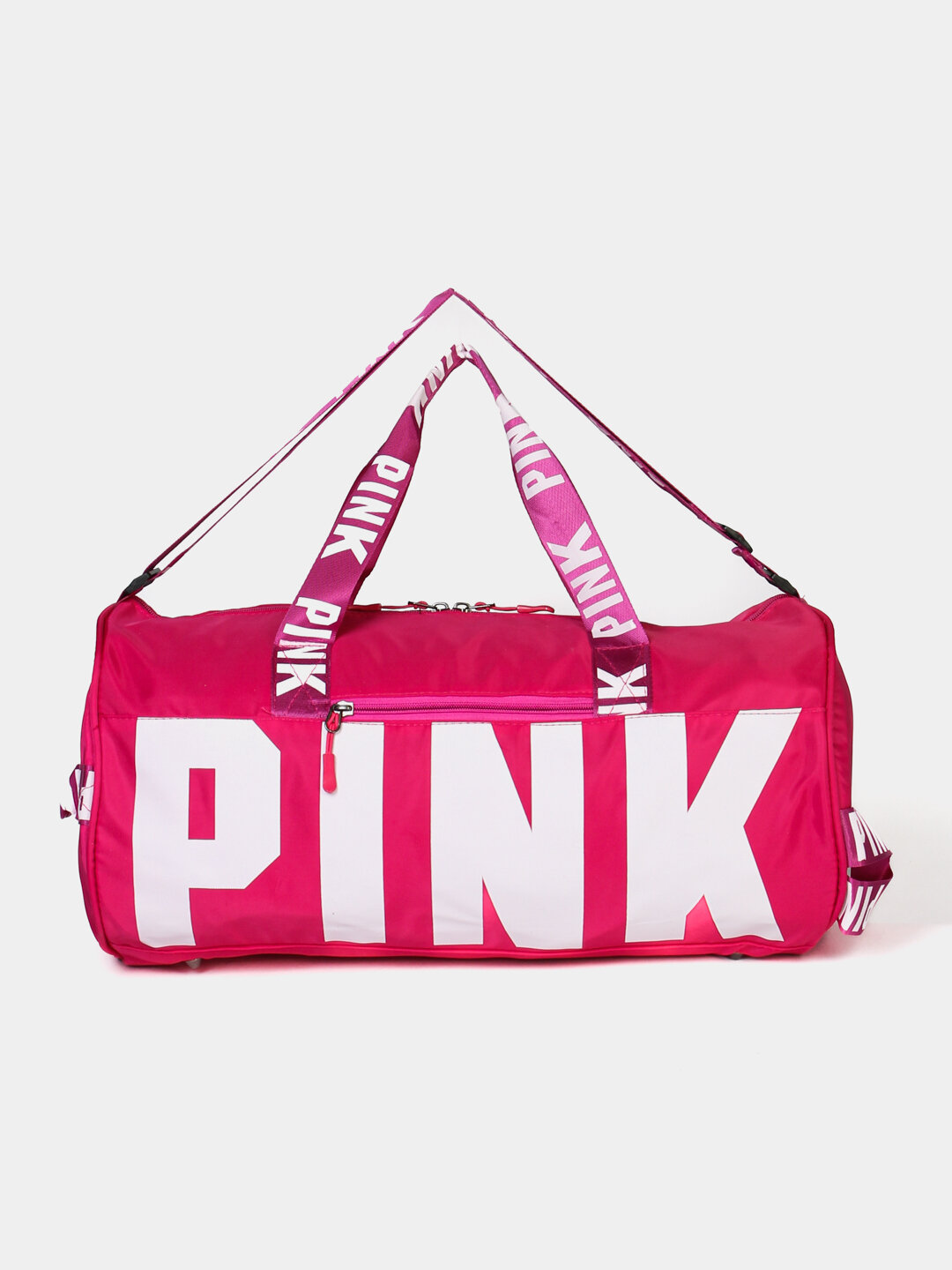 Сумка бочонок  лейхкий, фактура гладкая, розовй — фото 1