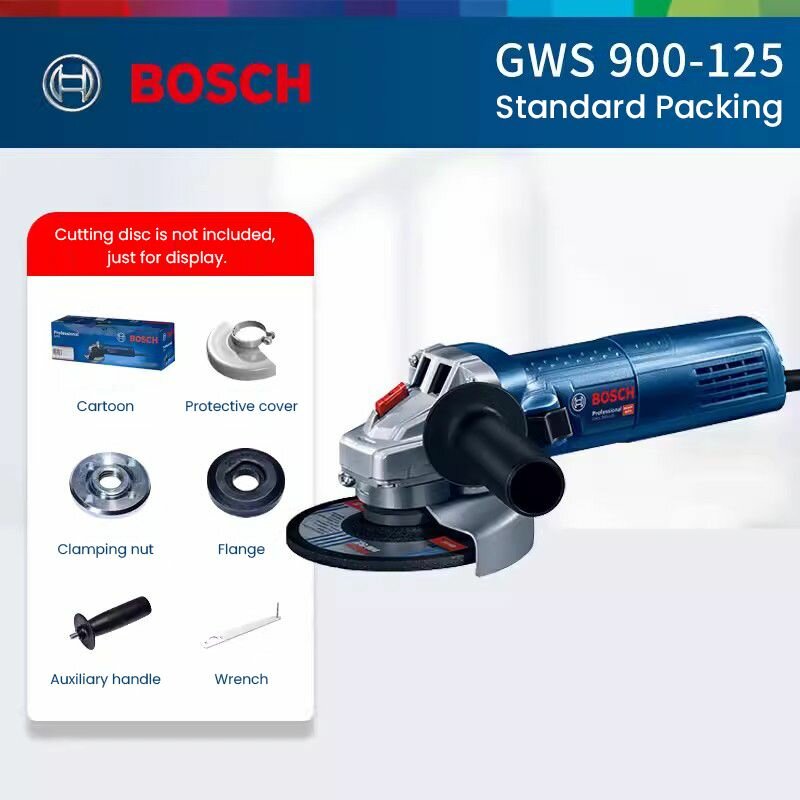 Машина углошлифовальная Bosch GWS900 900Вт диск 125мм антивибрационная защита M14