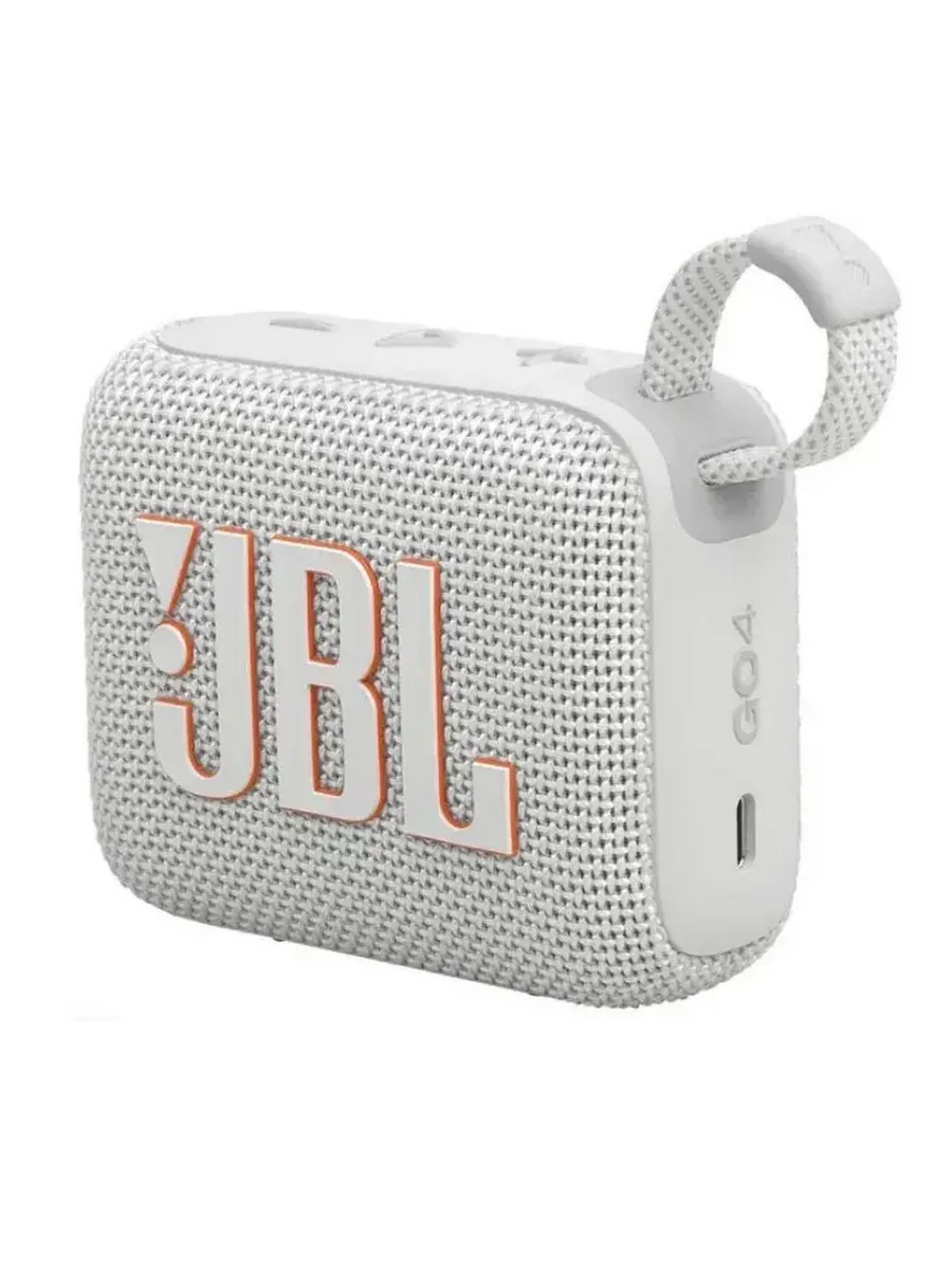 Беспроводная колонка портативная акустическая JBL GO 4. БЕЛАЯ
